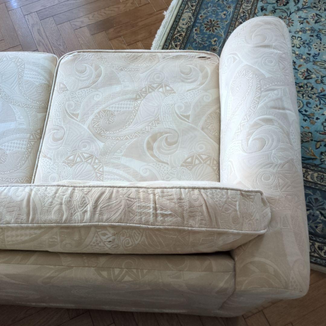 domani カリモク ソファ　三人掛けソファ　ドマーニ ソファー 白 ホワイト