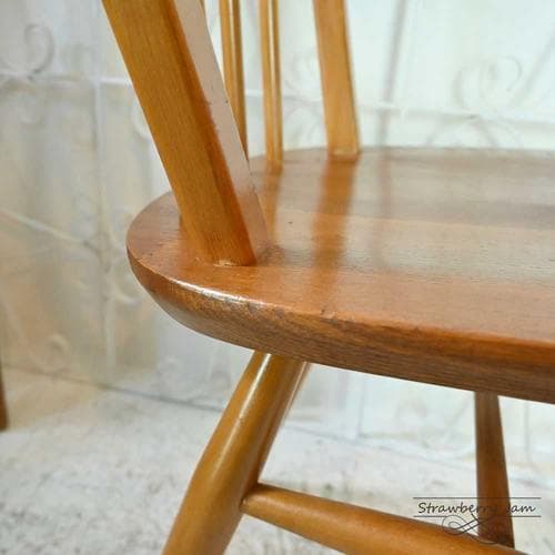 L3705-298-2 英国ヴィンテージ アーコールチェア フープバック ４本