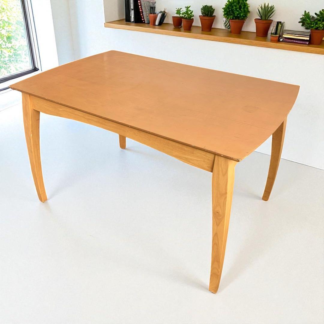 521 木製ダイニングテーブル ナチュラル 北欧風 韓国風 モダン 4人用 a