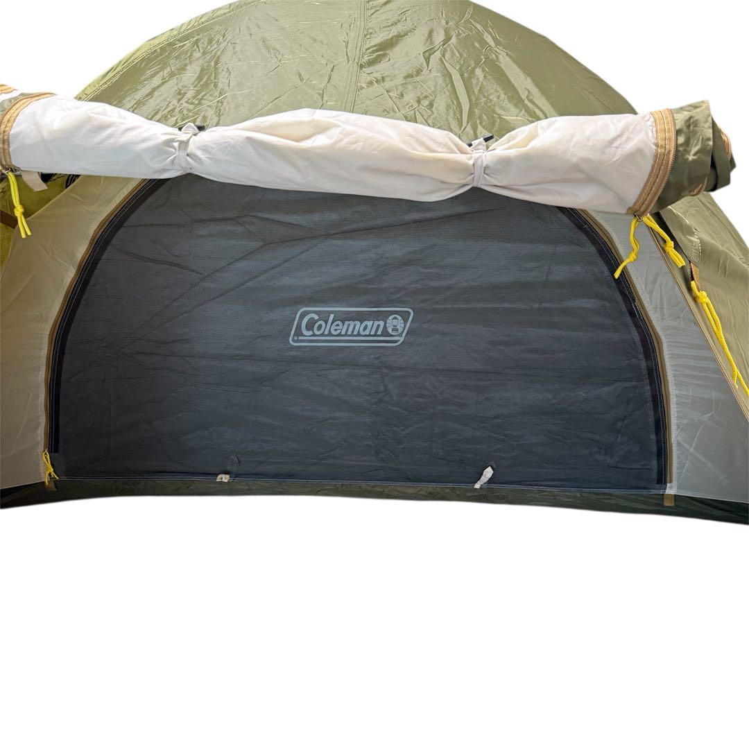 コールマン ツーリングドーム STテント+純正未使用スチールキャノピーポール付き