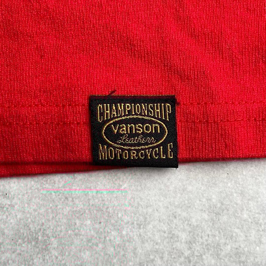 廣*康様 Vanson COTTONS スカルボーン プリント 厚手ロングスリー