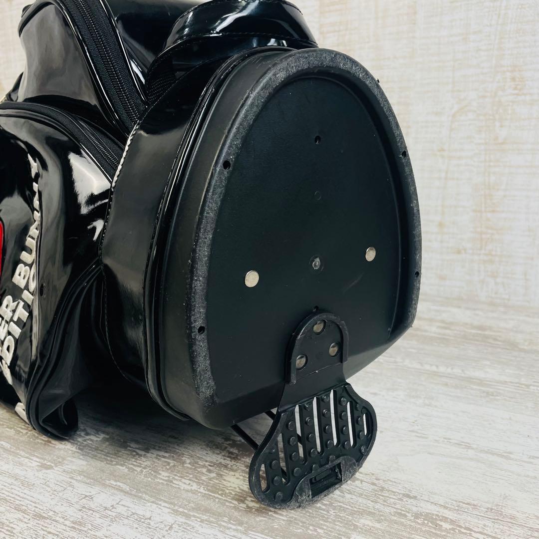 マスターバニーエディション　総エナメル　スタンド　キャディバッグ　ブラック9型