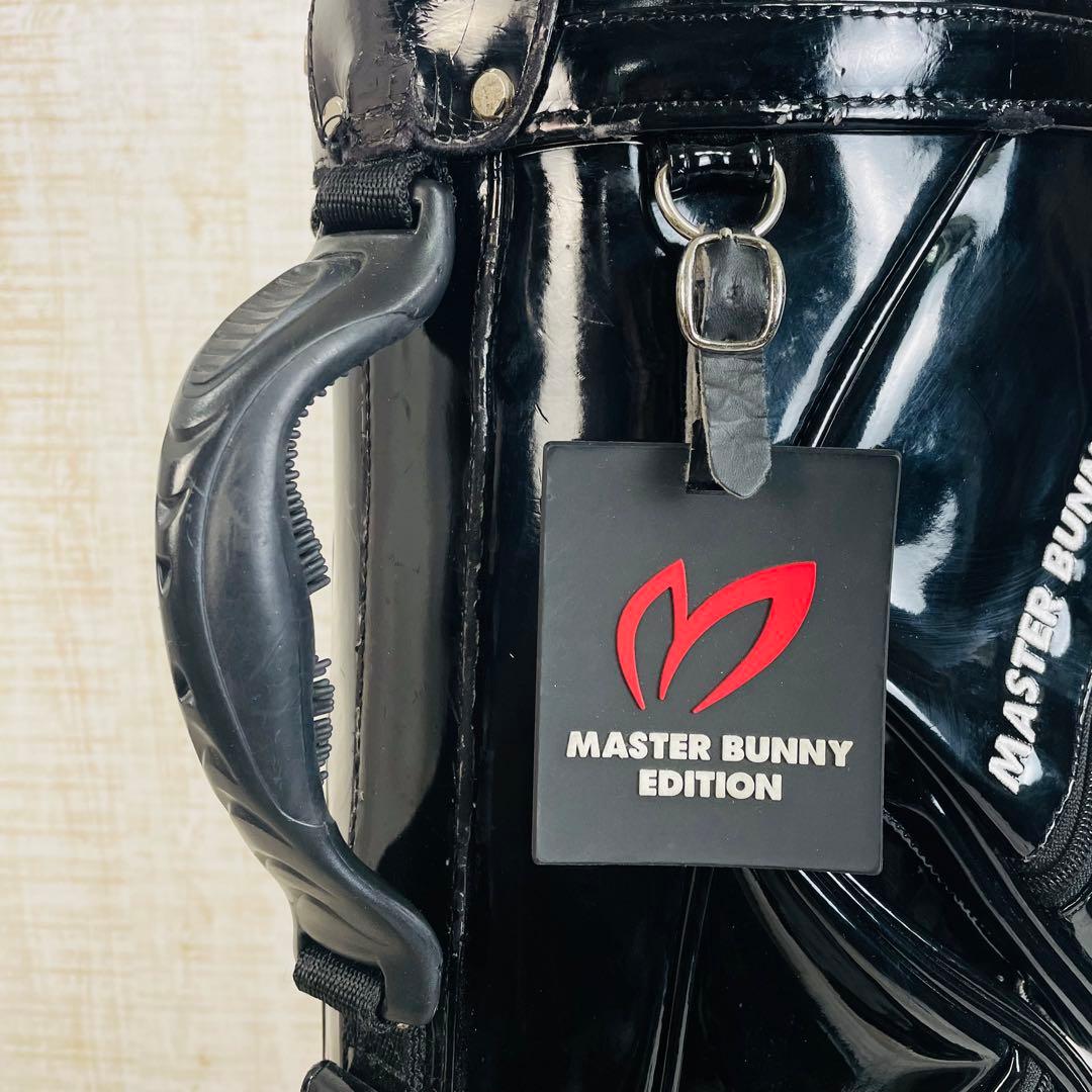 マスターバニーエディション　総エナメル　スタンド　キャディバッグ　ブラック9型