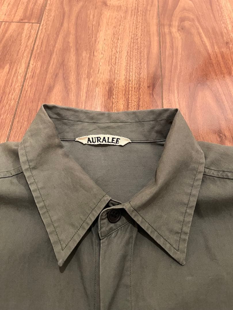 トップス Auralee Washed finx twill big shirts 3