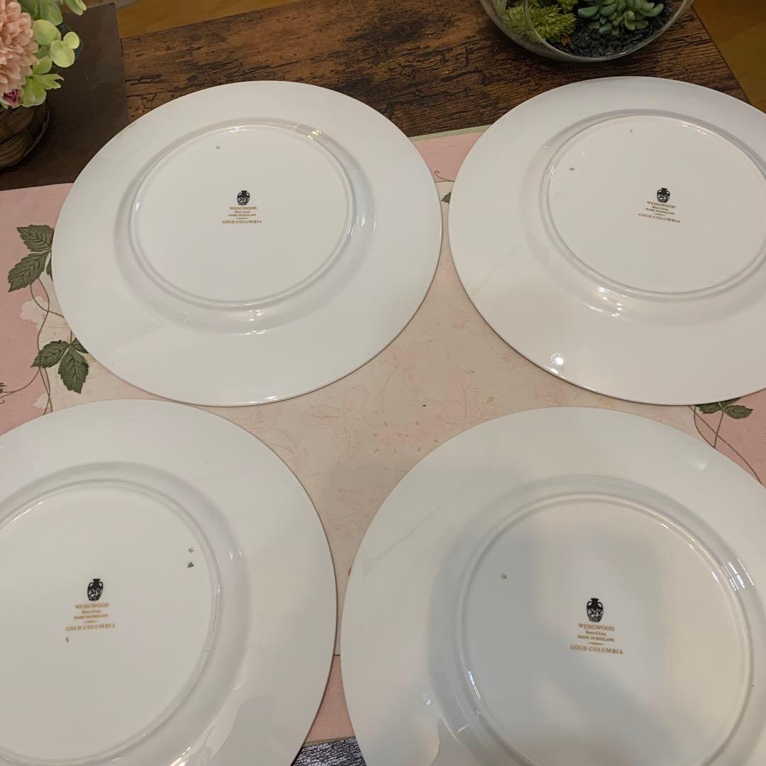 希少　ウェッジウッド ゴールド　コロンビア　22.5cm ディナープレート4枚