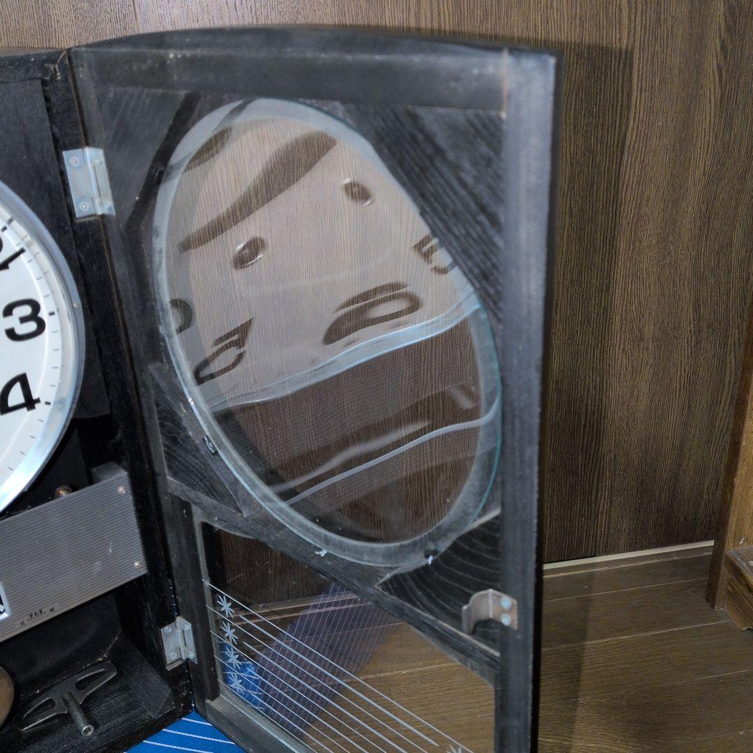 愛知時計 稼働品　30DAY カレンダー付　振り子時計　ゼンマイ時計　昭和レトロ