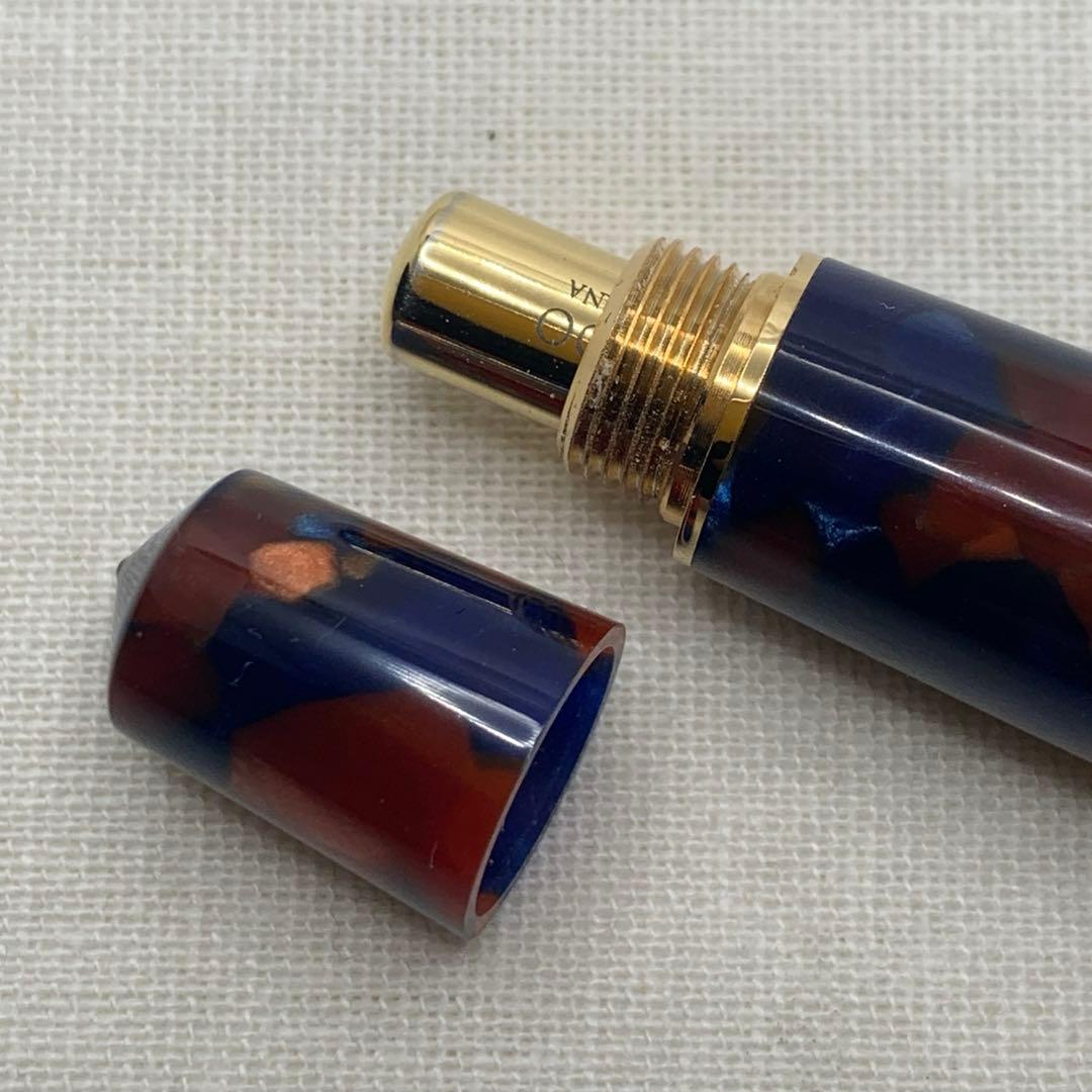 【美品】レオナルド　モーメントゼロ　万年筆　14K M ピエトラマリーナ