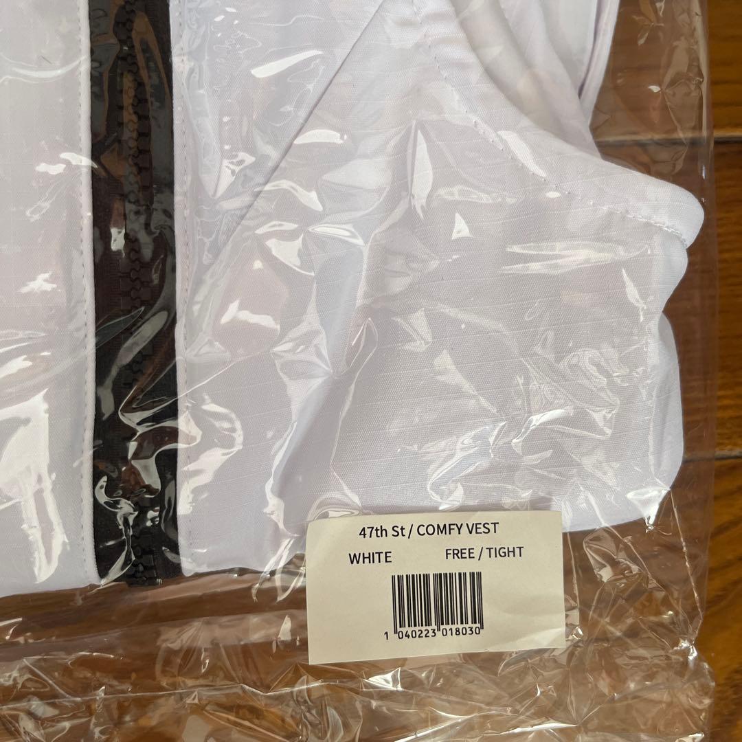 新品　ACEANDRARE レディース ベスト ホワイト　白　Sサイズ