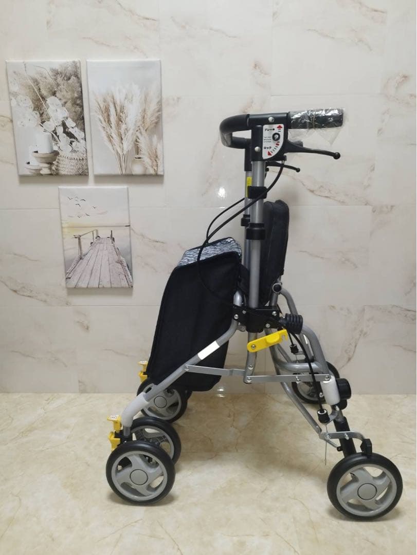 シルバーカー シンフォニーSPスリム　花柄模様　歩行補助