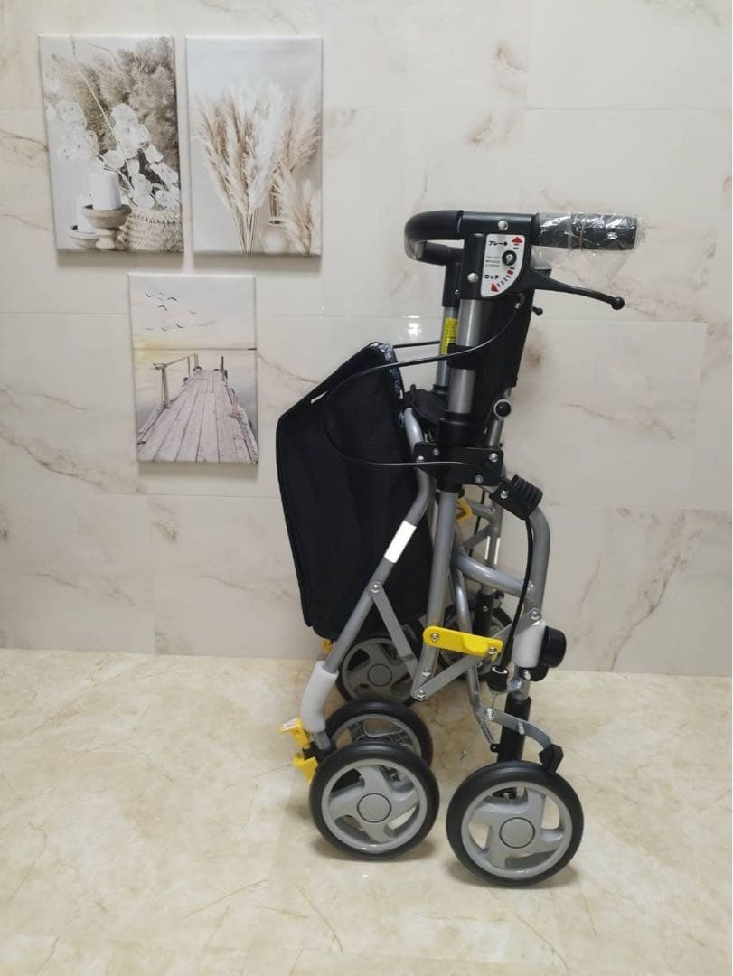 シルバーカー シンフォニーSPスリム　花柄模様　歩行補助
