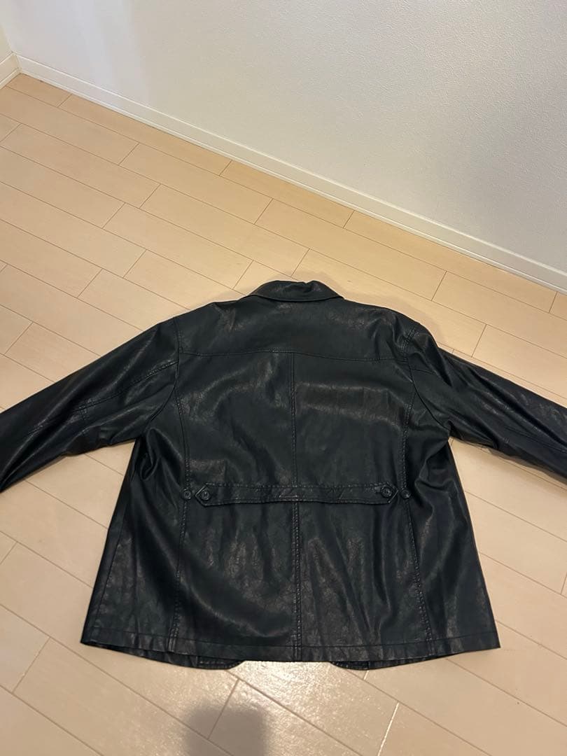 ジャケット・アウター efu VINTAGE FAUX LEATHER COAT