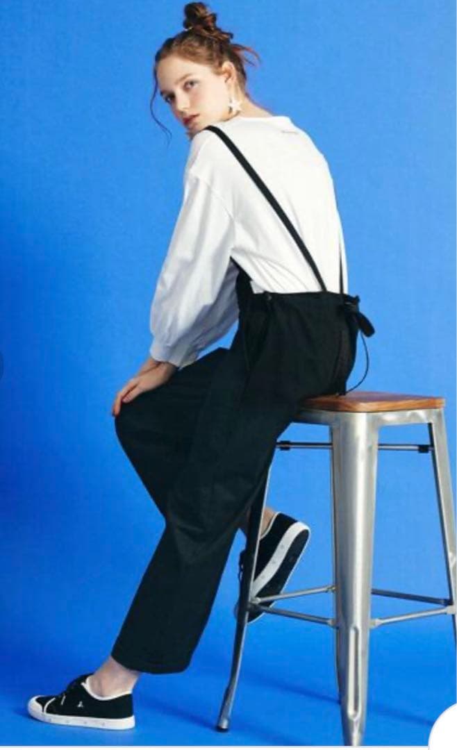 to b by agnes b バックリボンサロペット