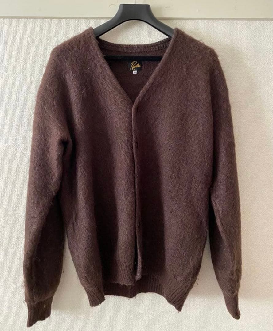 21aw Needles モヘアカーディガン ブラウン M