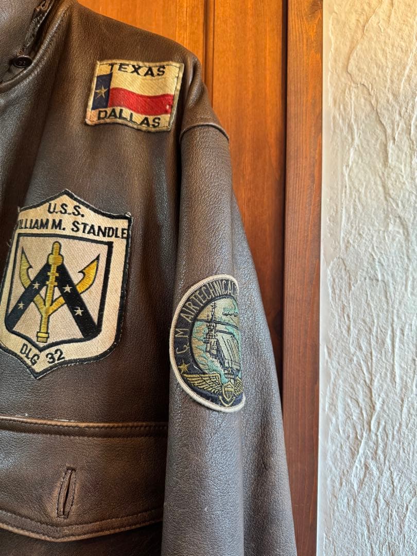 K*1様 80's-90's ビンテージフライトレザージャケット vintage