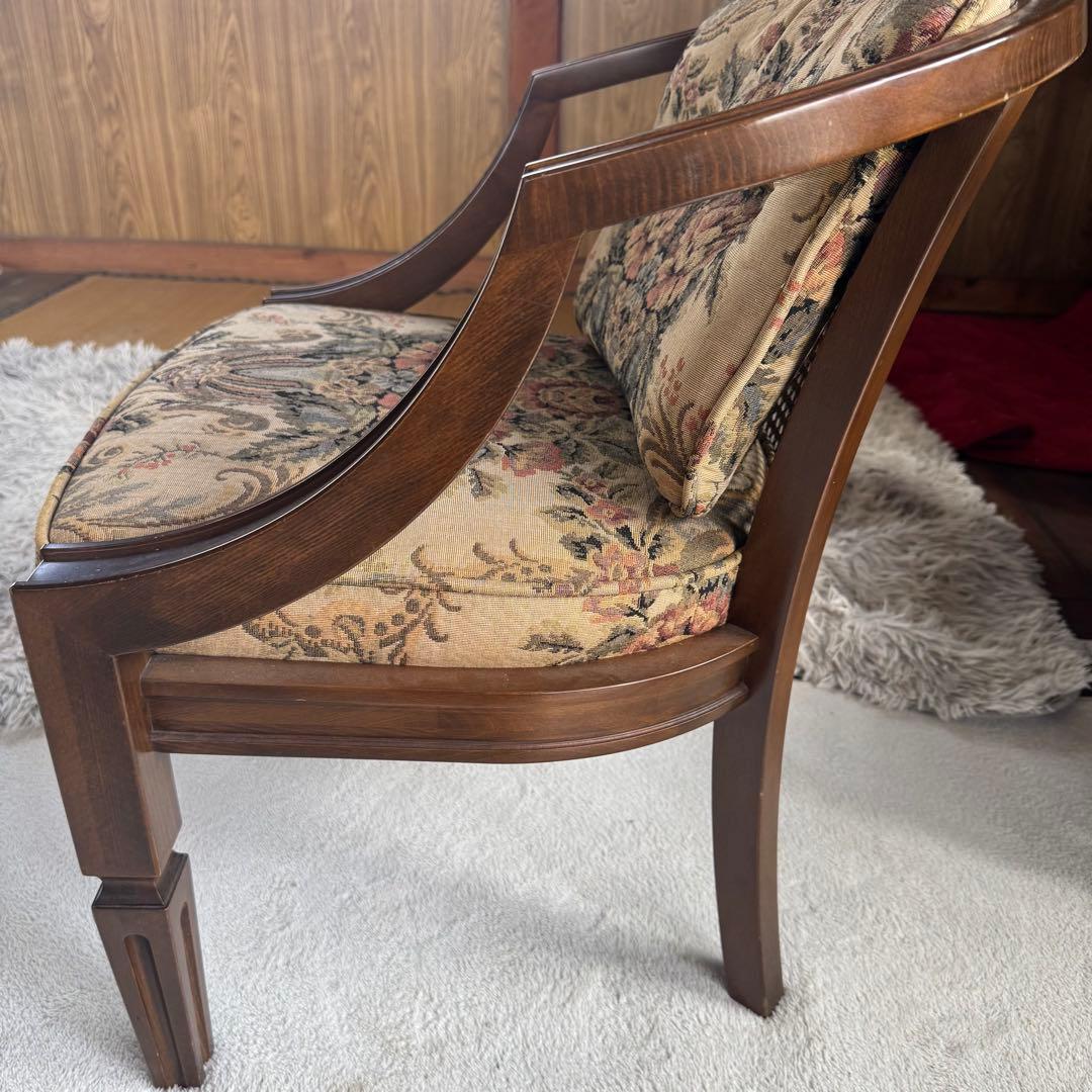 美品★最高級アームチェア★カリモクdomani/ドマーニ 4脚セット　椅子　③