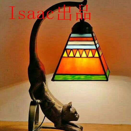 【新品】ステンドグラスランプ 卓上スタンド ．豪華テーブルランプ 卓上照明*
