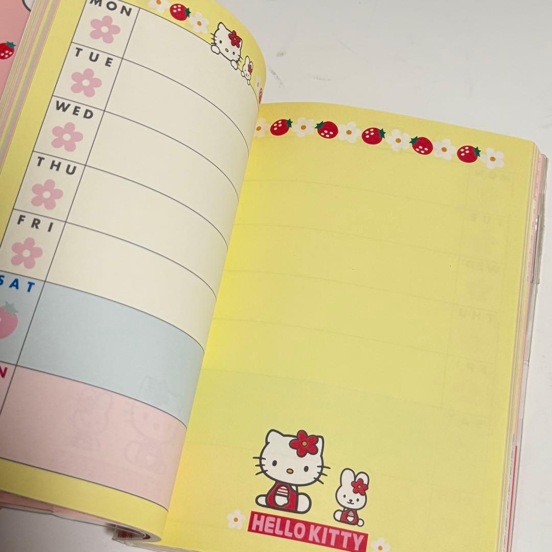 新品　ハローキティ　デイリーブック　スケジュール帳　手帳　サンリオ　レトロ