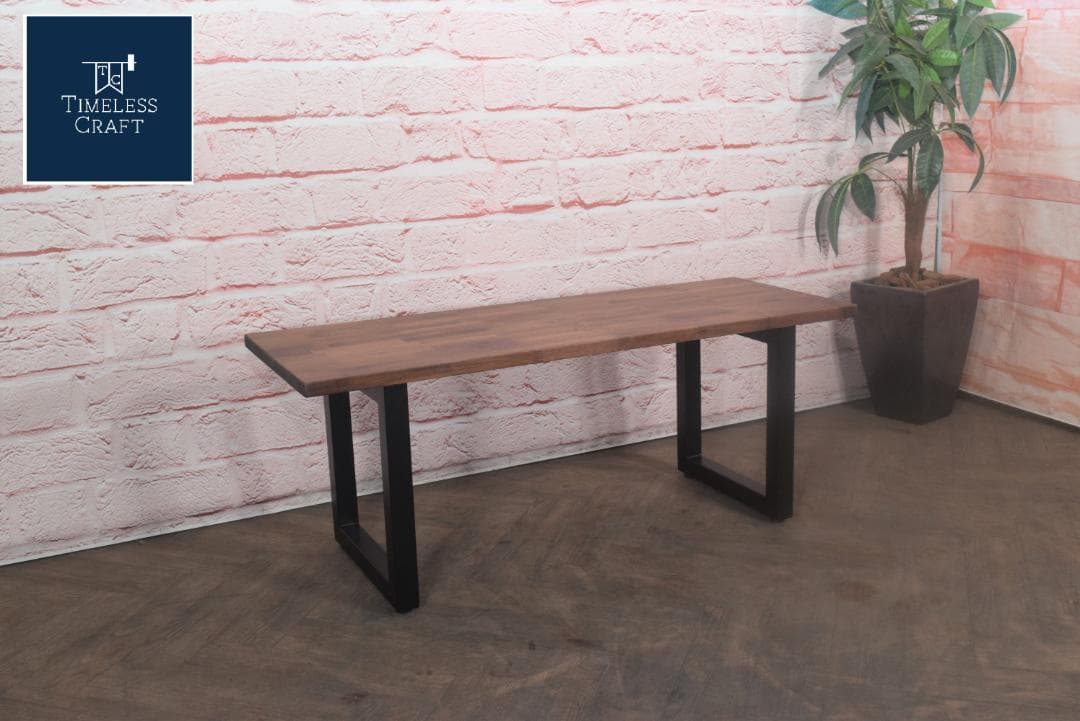 新品 TIMELESS CRAFT 目黒通り ウォールナット ソリッド ベンチ