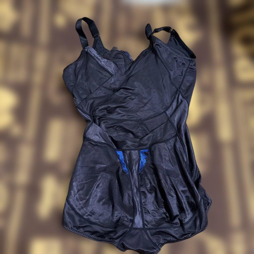 マルコ　ボディスーツ 80LL 黒/青