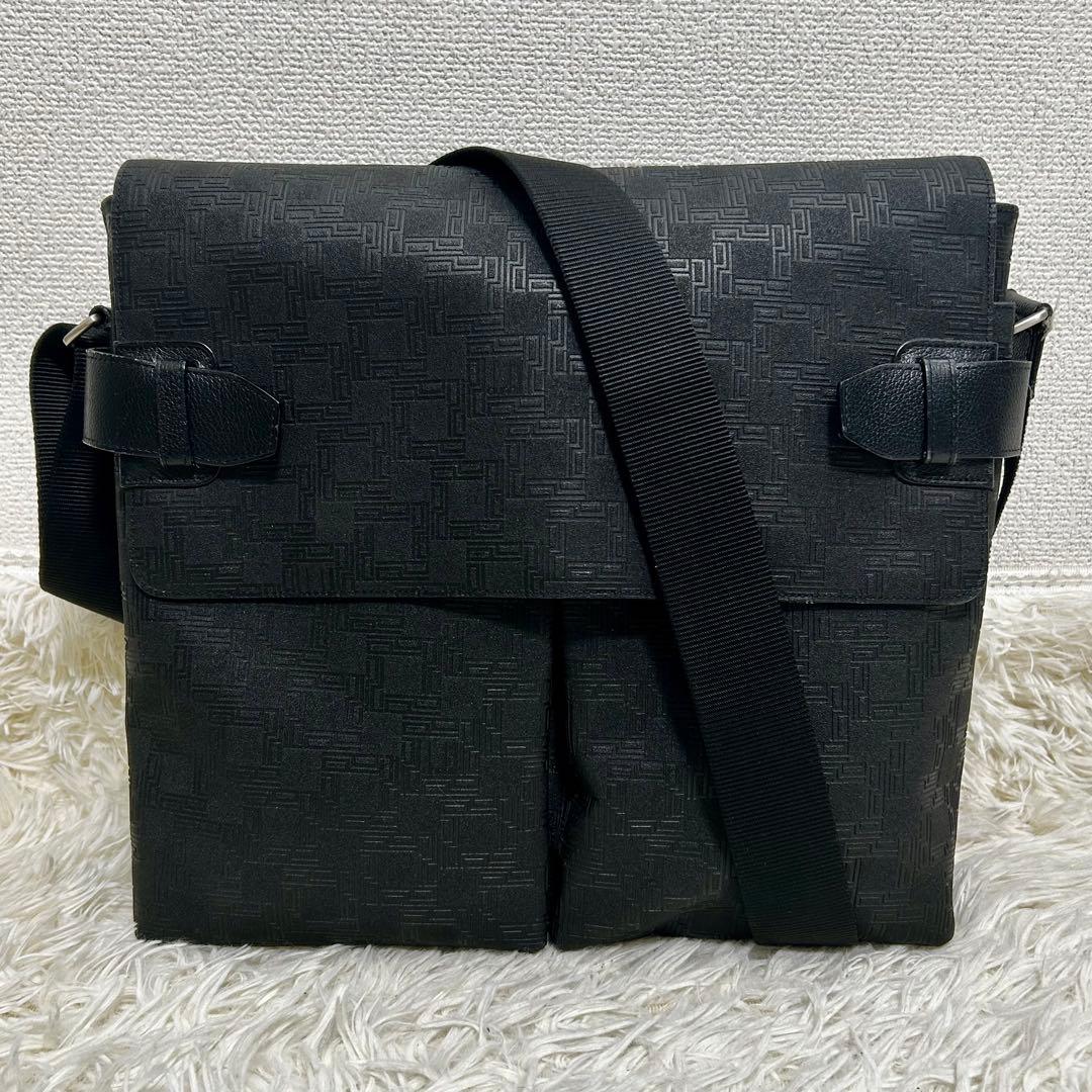 極美品✨ダンヒル メッセンジャーバッグ ディーエイト A4 PVC ロゴプレート