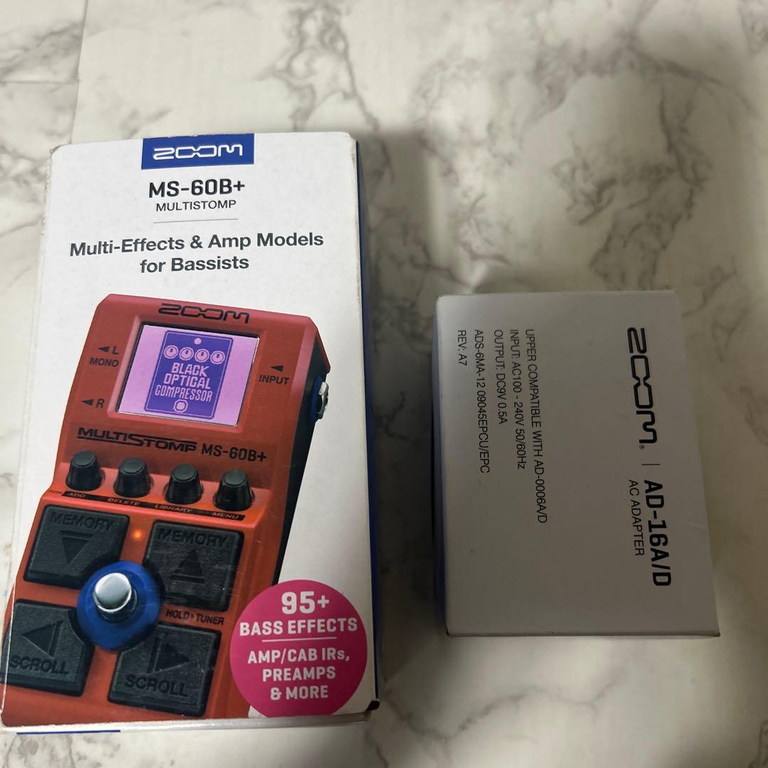 ZOOM MS-60B+ マルチエフェクター アダプター付き