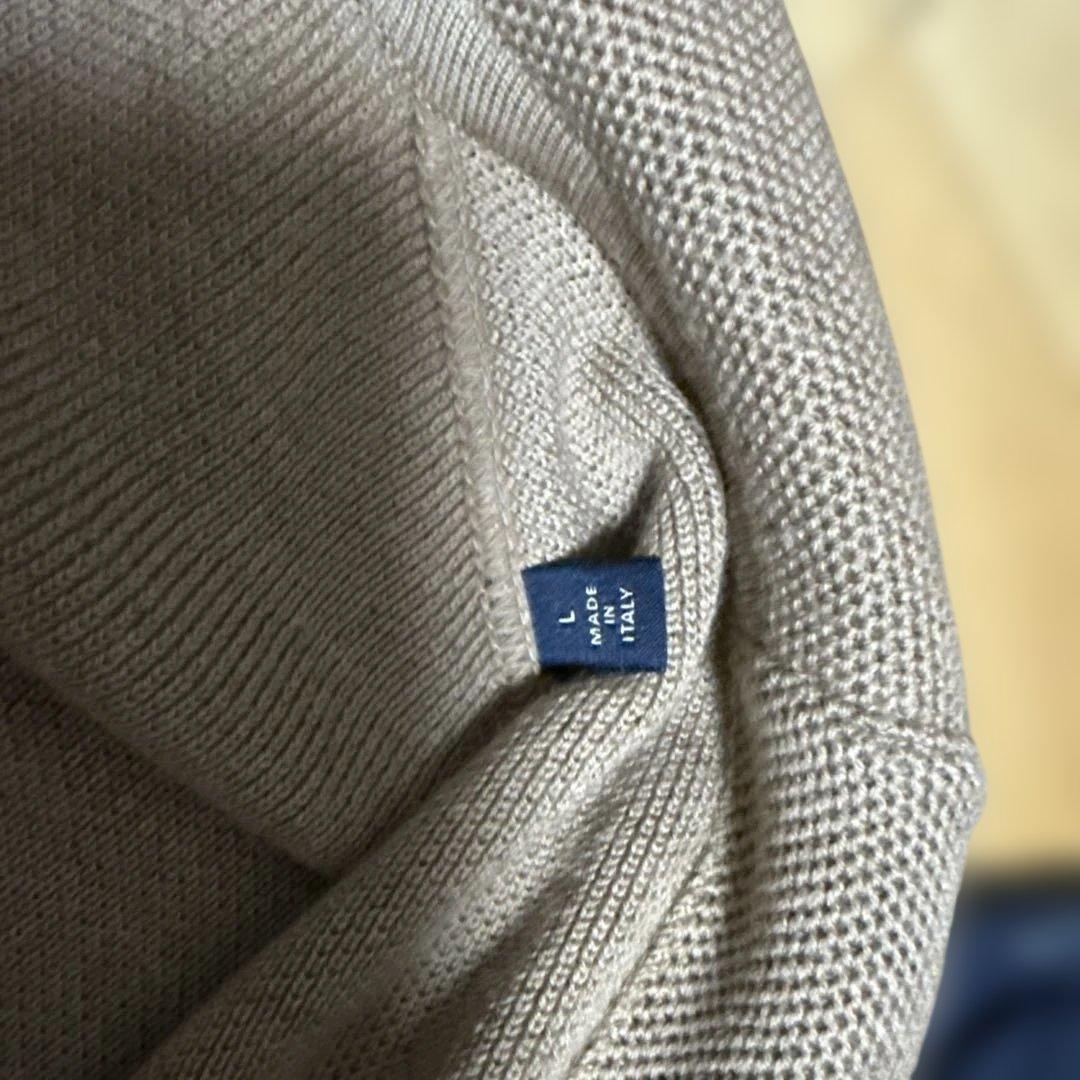 H*m様 LARDINI ライトブラウン　カーディガン　ニットジャケット　サイズ
