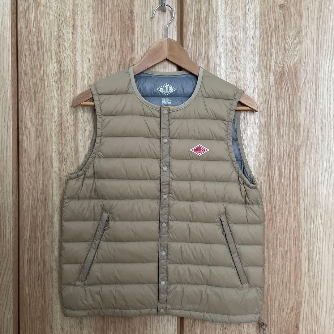 DANTON ベージュ ダウンベスト 36