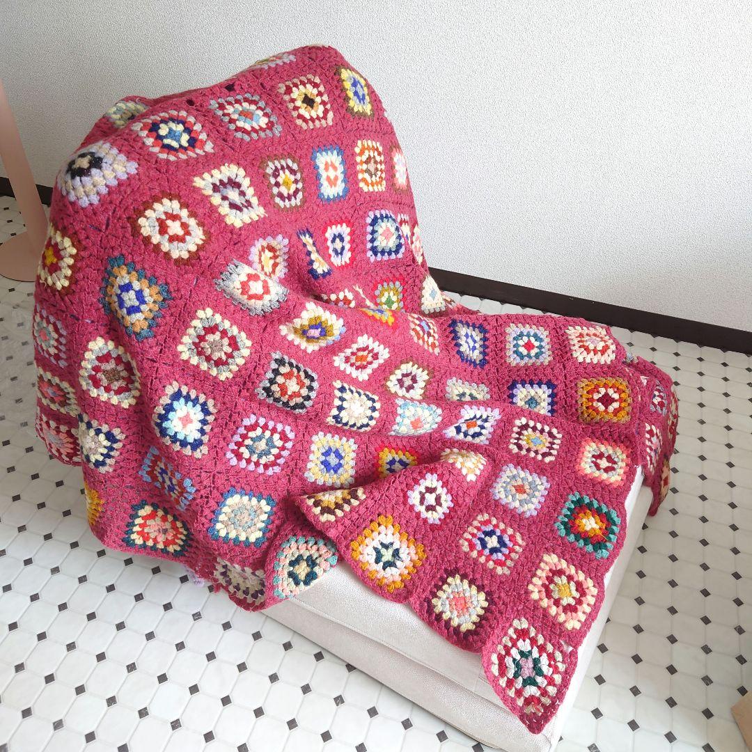 かぎ編み マルチカバー 大判