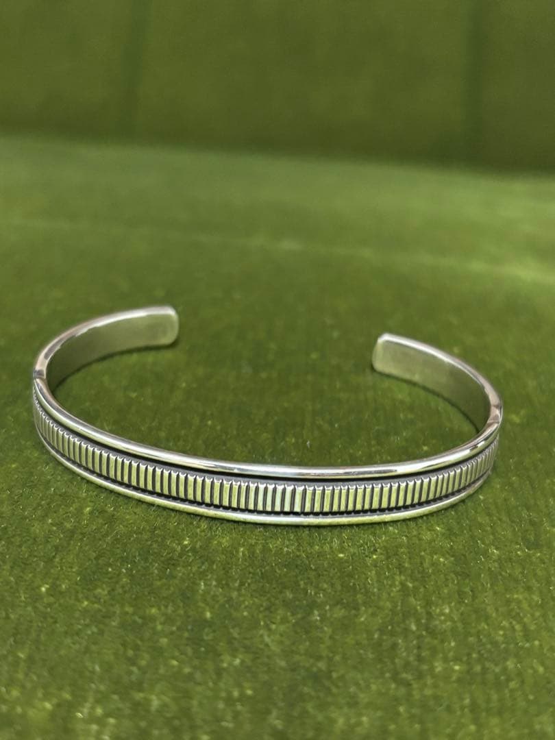 ナバホ族★ブルースモーガン バングル　Sterling Silver スタンプ