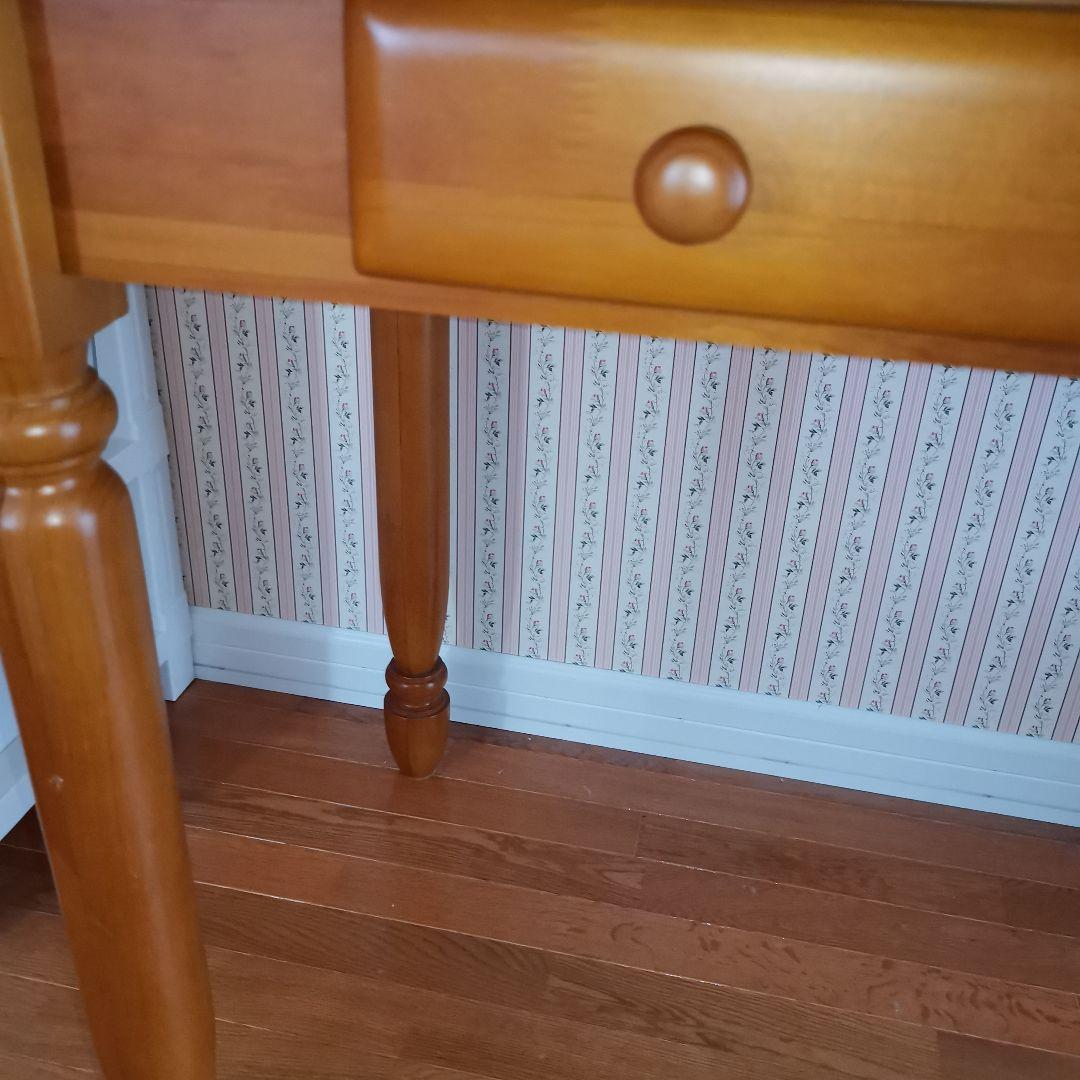 天然木　ライティングビューロー デスク 学習机 カントリー