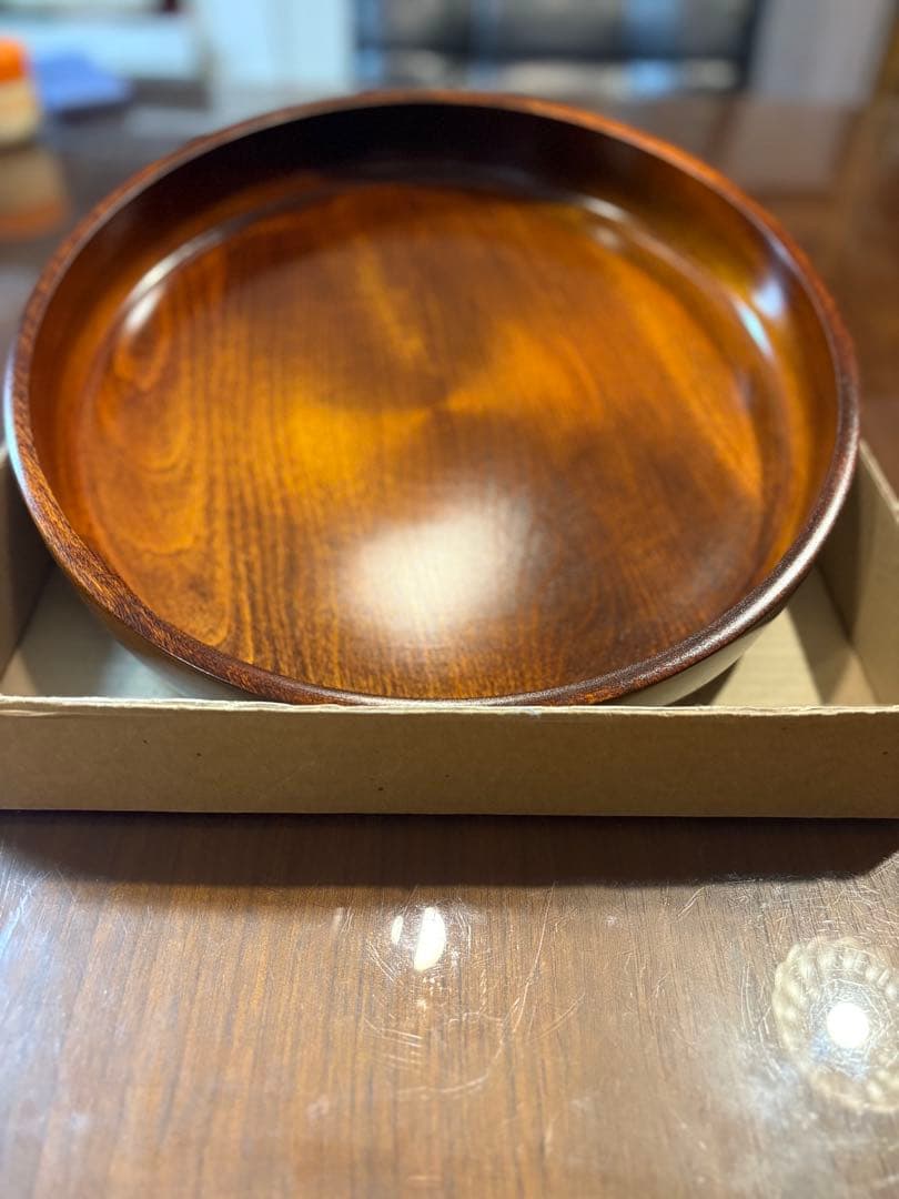 天然木　けやき　お盆　新品
