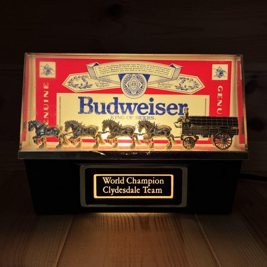 Budweiser ライトサイン バドワイザー ビンテージ ランプ ライト バー
