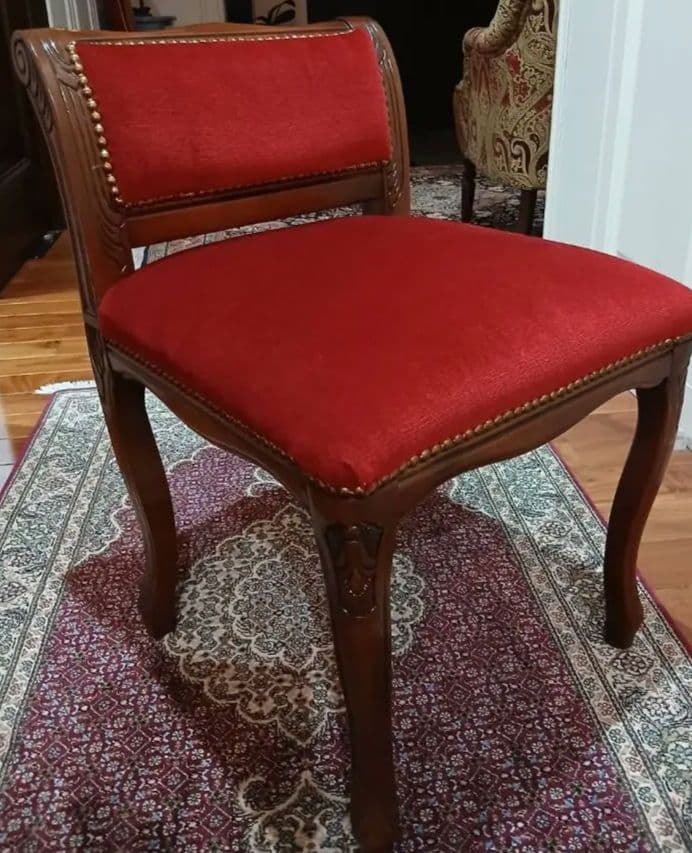 クラシックデザイン 木製猫脚スツール