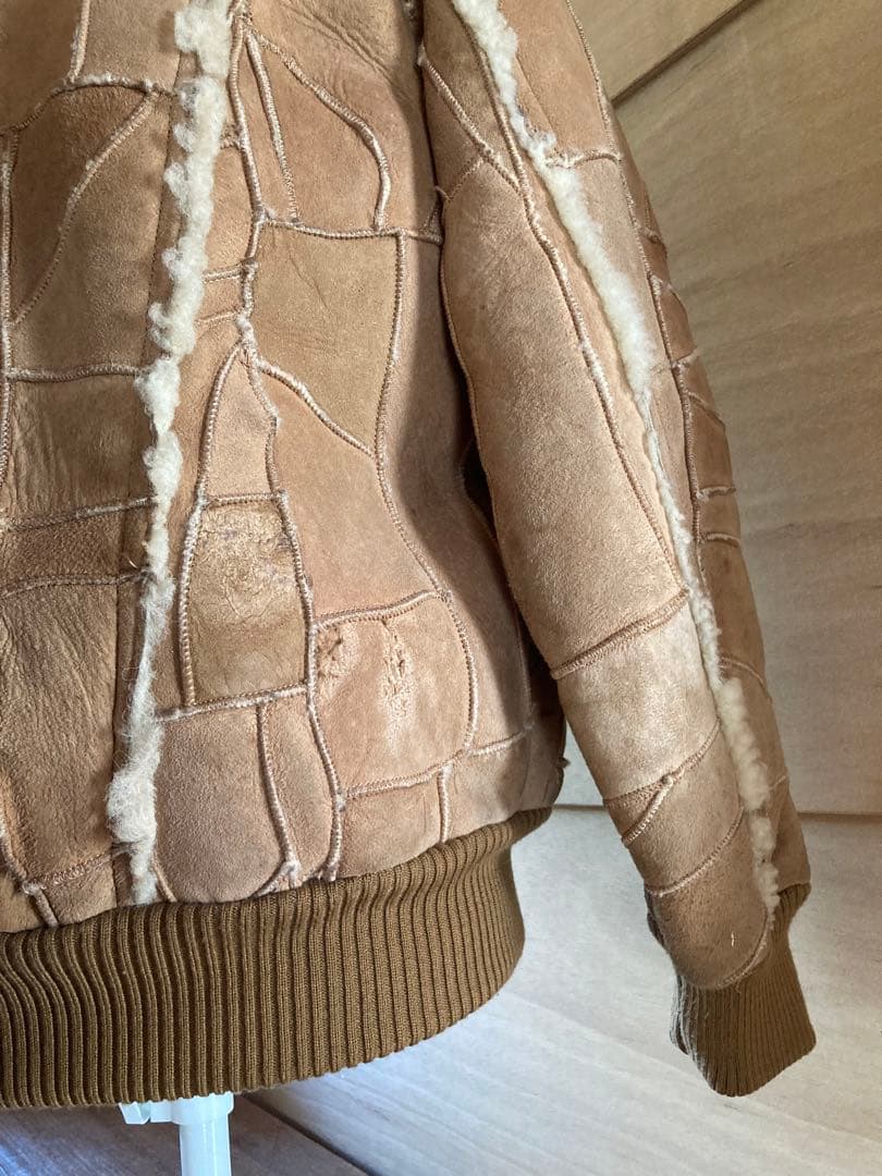 McCampbell マッキャンベル　パッチワーク　リアルムートン　ジャケット