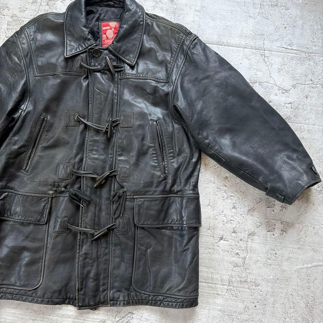 90s GAINSBOUR レザージャケット　レザーダッフルコート　サイズ38