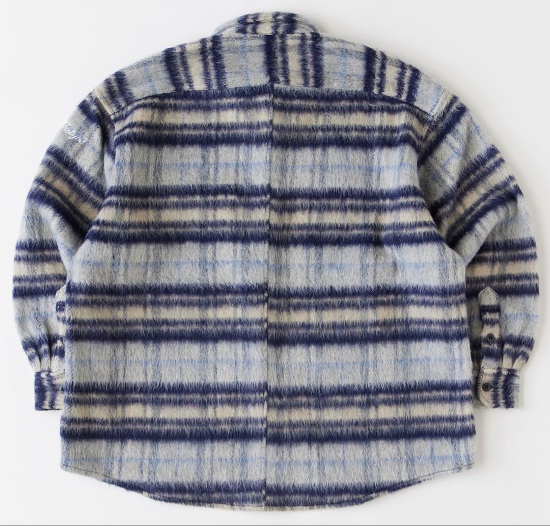 美品FAT SHAGGYOVERフランネル チェック柄 シャツ