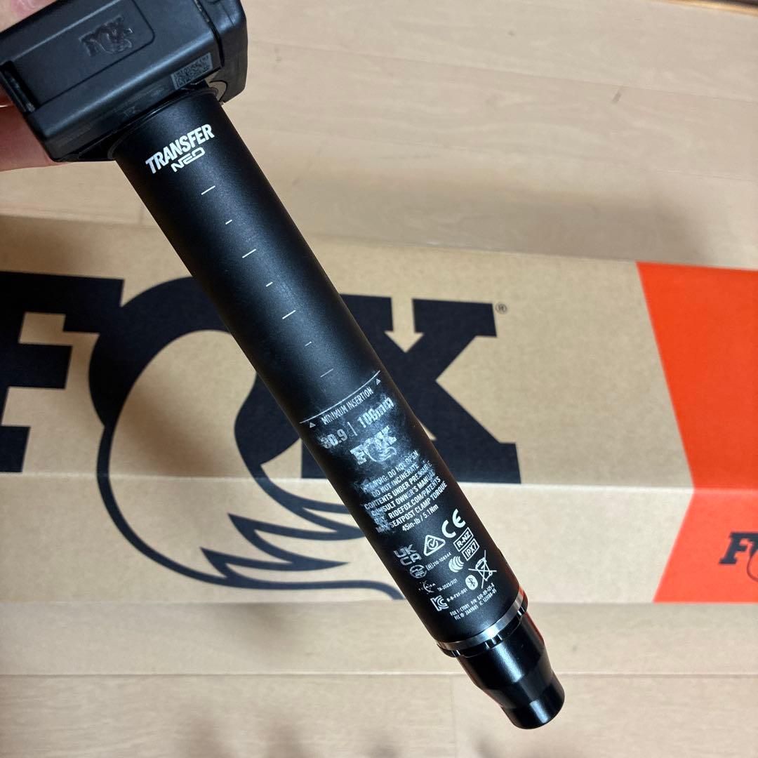 パーツ FOX TRANSFER NEO Dropper 100mm 30.9mm