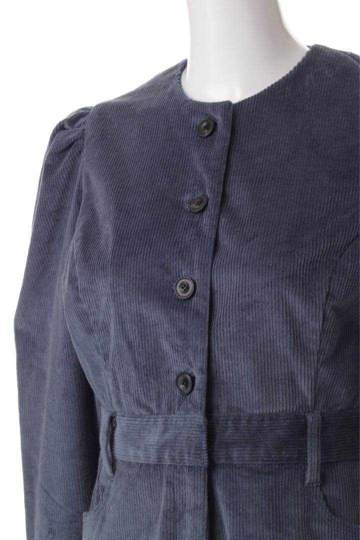 【新品タグ付】CLANEクラネCORDUROY JUMPSUIT ブルーサイズ２