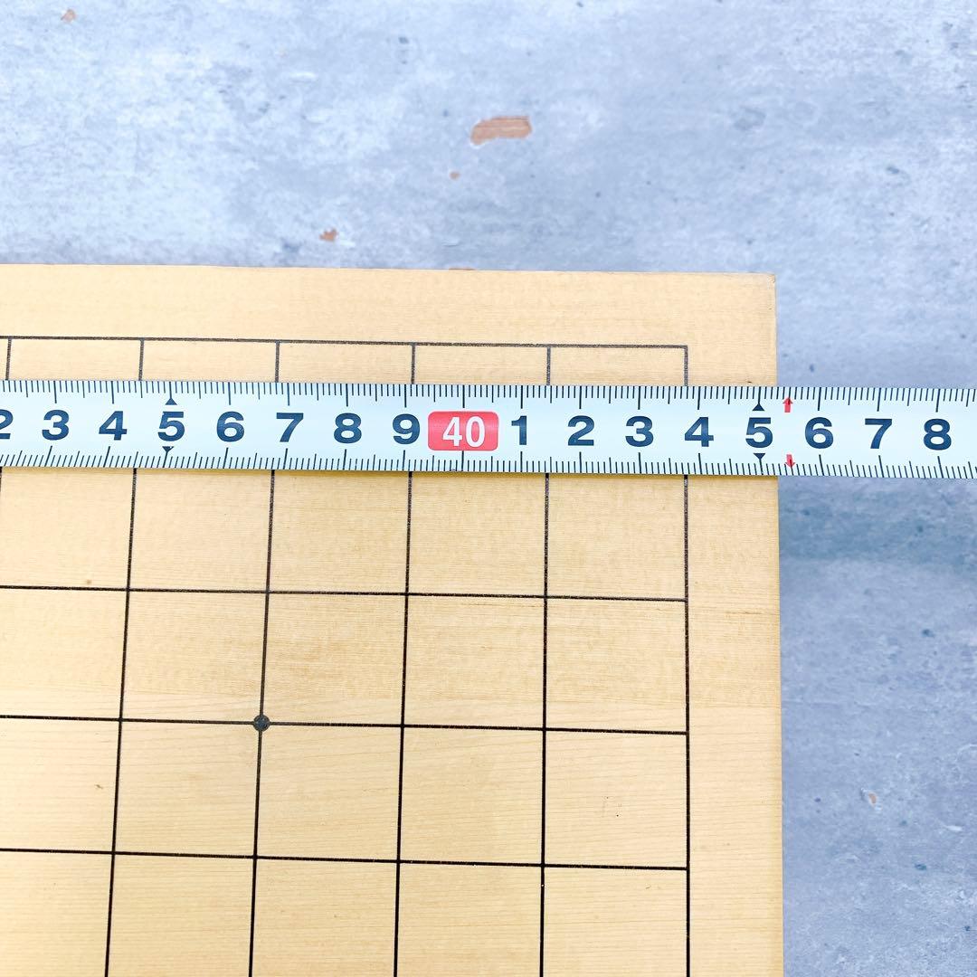 卓上碁盤 本榧 ハギ板 天地柾 高級天然木 2寸 3枚継