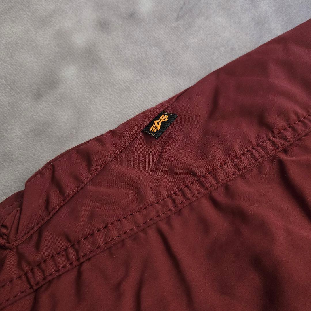 希少 ALPHA INDUSTRIES MA-1 ジャケット 赤 レッド 細身