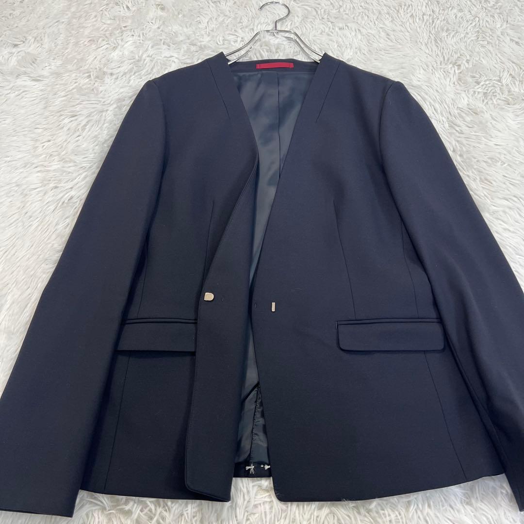 【専用】les mues ノーカラージャケット　パンツスーツ　ビジネススーツ