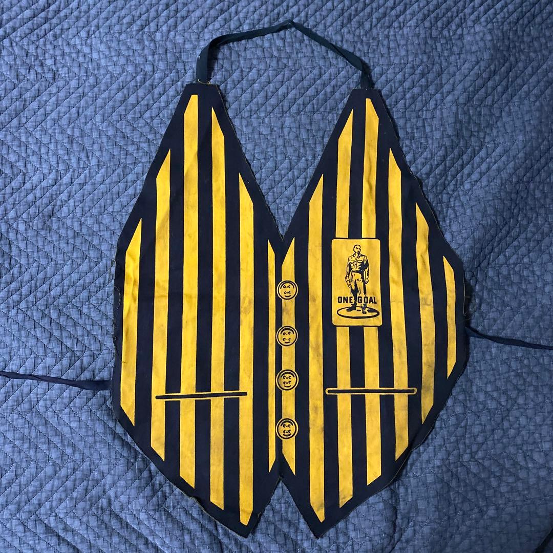 ビンテージ　“ONE GOAL” ベスト風キャンバスエプロン