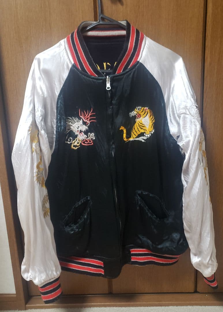 希少 ヒューストン リバーシブル スカジャン 別珍 ベロア　HOUSTON