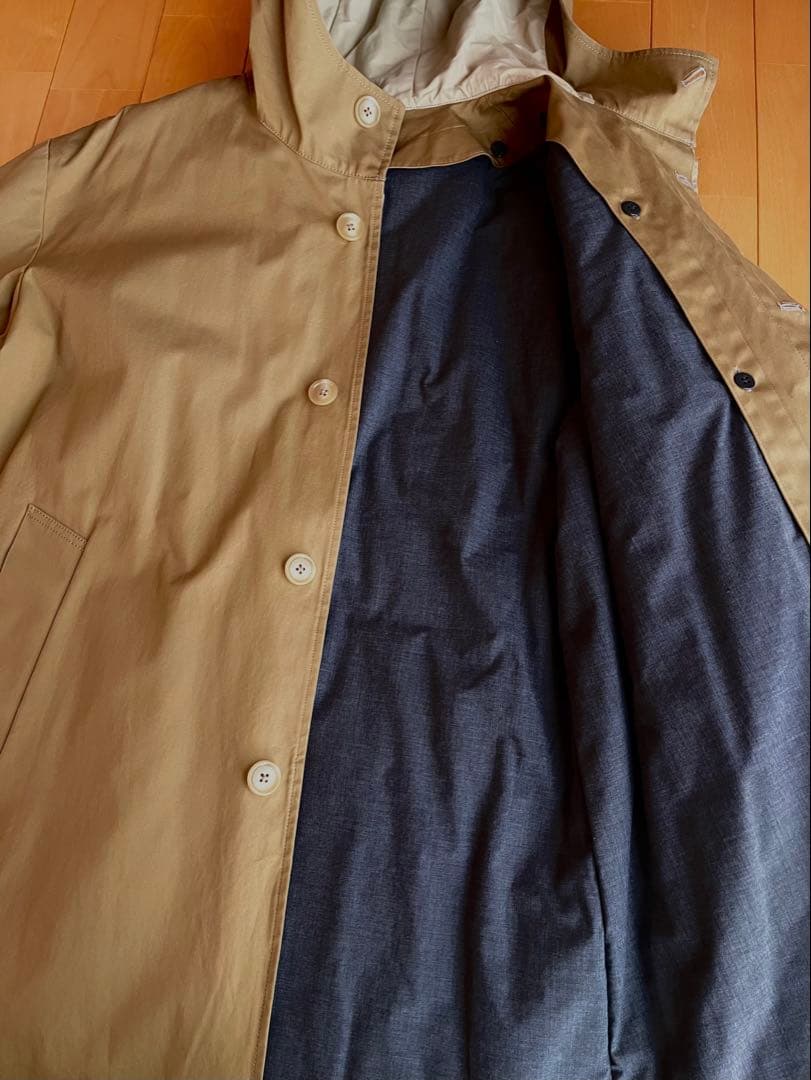 STILL BY HAND シンサレートステンカラーコート 46 カーキ