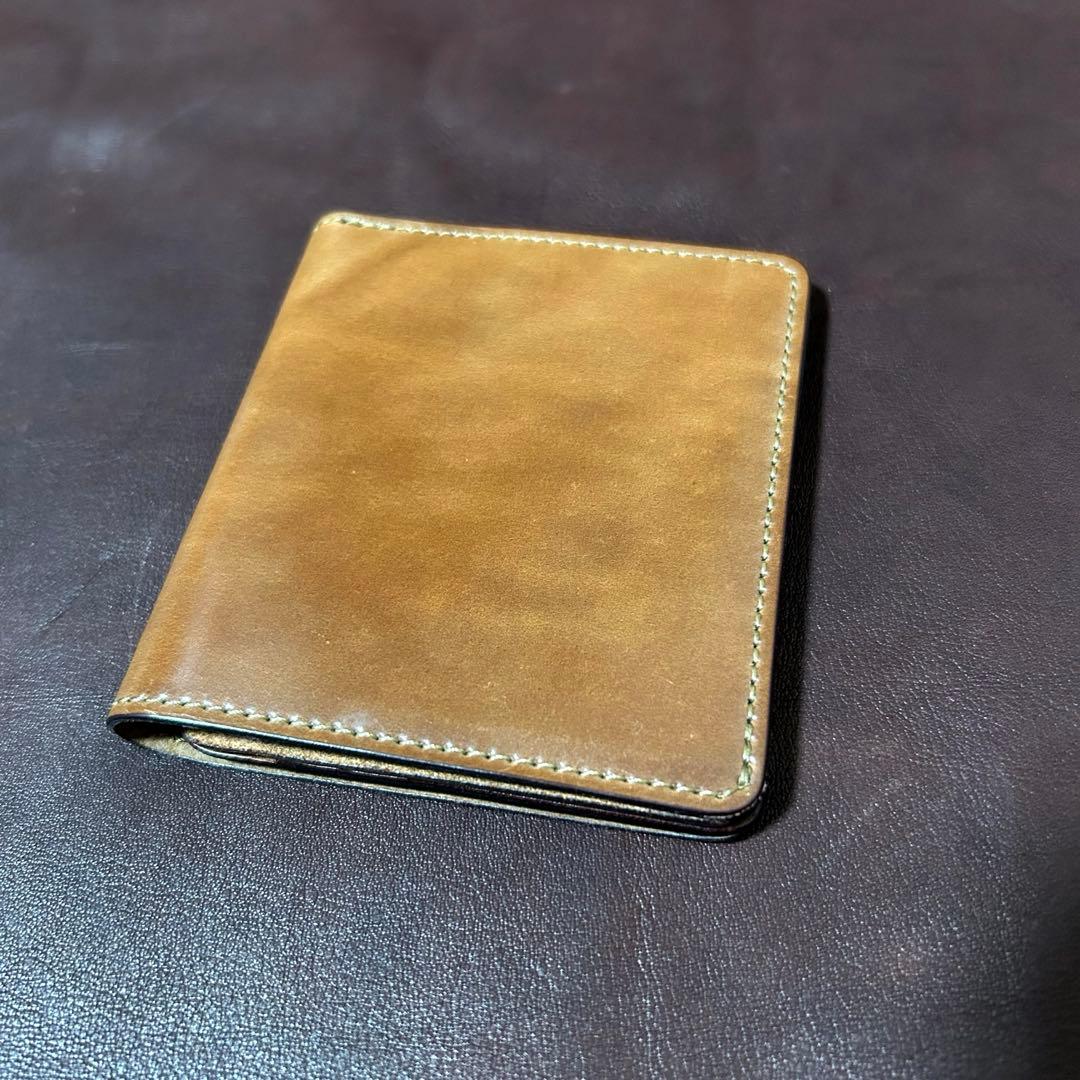 【ほぼ新品】SLOW cordovan - smart mini wallet