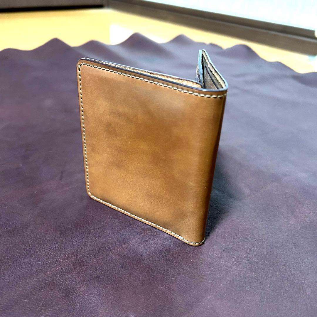 【ほぼ新品】SLOW cordovan - smart mini wallet
