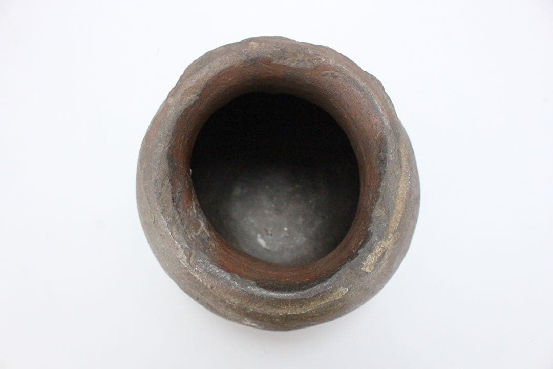 No5593 時代　壷　高さ24.5cm 常滑　備前　花器　陶磁器　送料無料