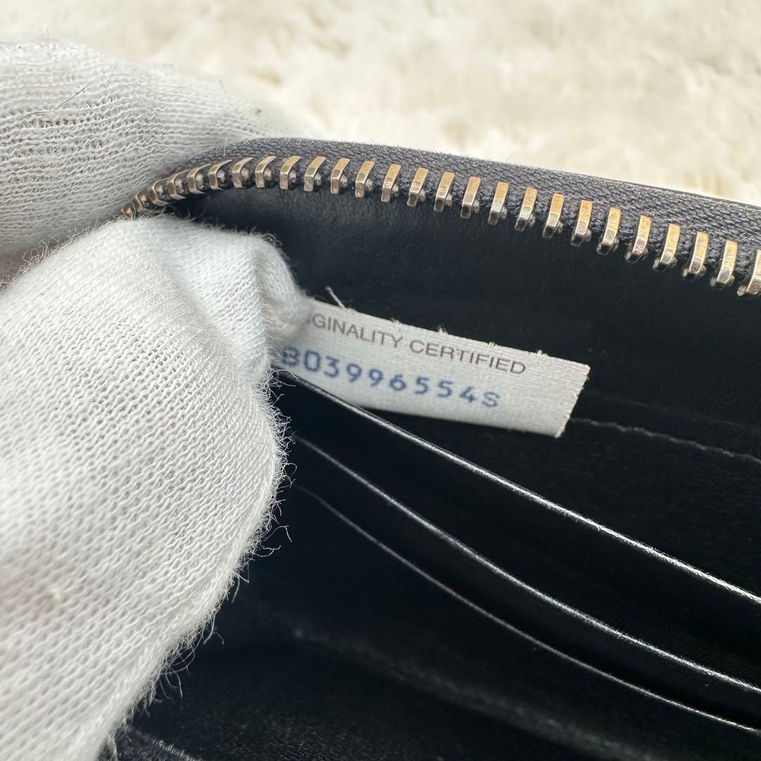 ✨美品✨ボッテガヴェネタ　長財布　ラウンドジップ　イントレチャート　黒