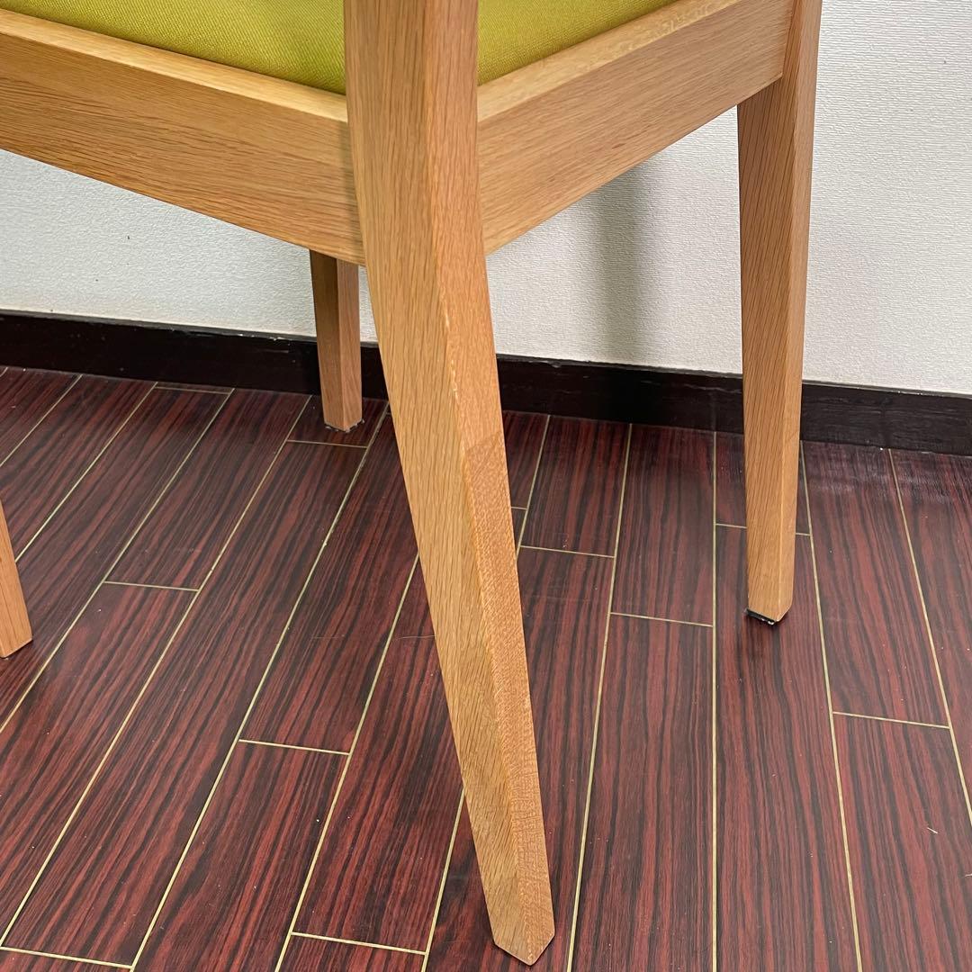 生地張替え済み♪ 無印 オーク材チェア ダイニングチェア MUJI 廃盤 北欧