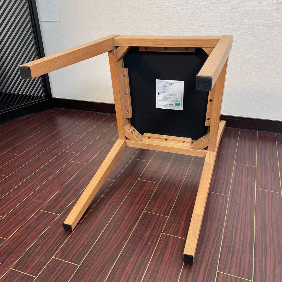 生地張替え済み♪ 無印 オーク材チェア ダイニングチェア MUJI 廃盤 北欧